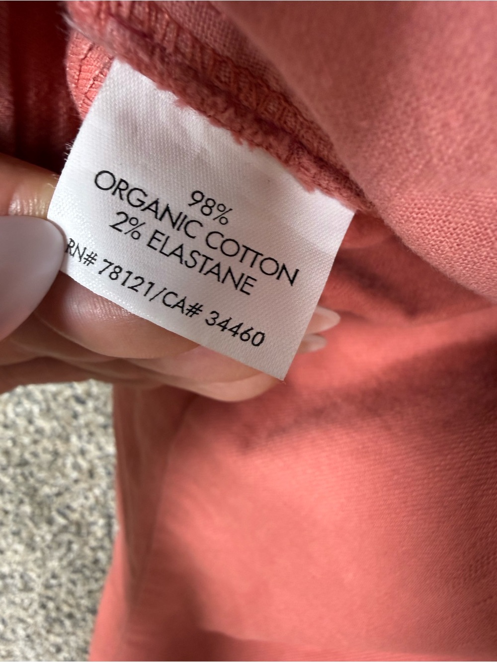 Eileen Fisher Rose-Pink Straight Leg Jeans - Picture 7 of 8